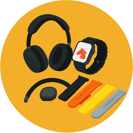 RELOJ SMART WATCH + AURICULARES DIADEMA