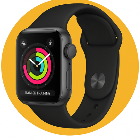 Smartwatch negro+ Airpods (reloj inteligente)