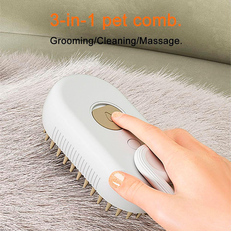 Cepillo Vapor Para Mascotas Pack 2 Piezas